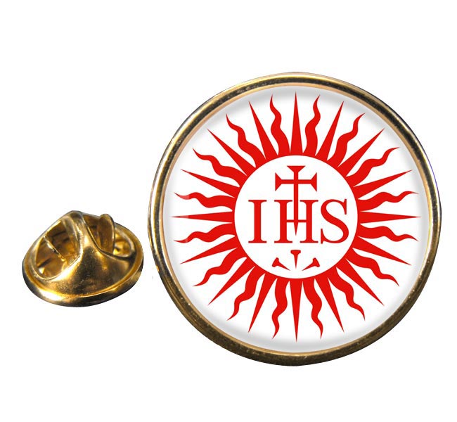 Jesuit Sun Round Pin Badge